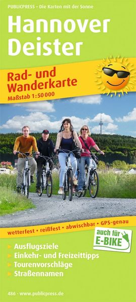 Hannover - Deister Rad- und Wanderkarte 1 : 50 000