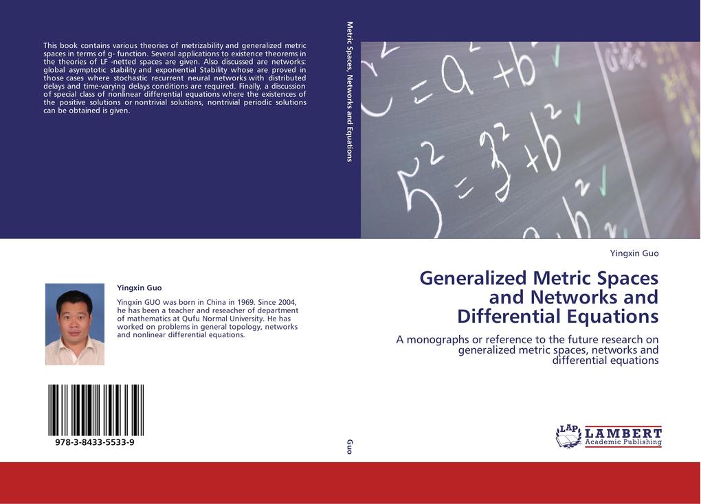 Generalized Metric Spaces and Networks and Differential Equations