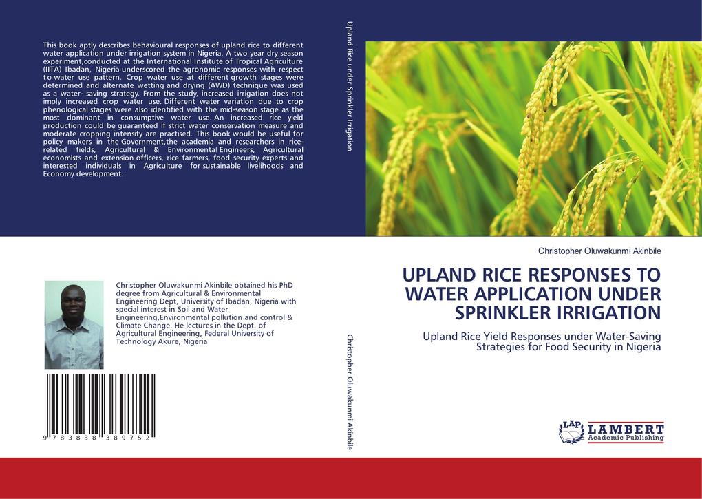 UPLAND RICE RESPONSES TO WATER APPLICATION UNDER SPRINKLER IRRIGATION