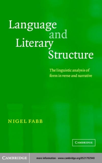 Language and Literary Structure