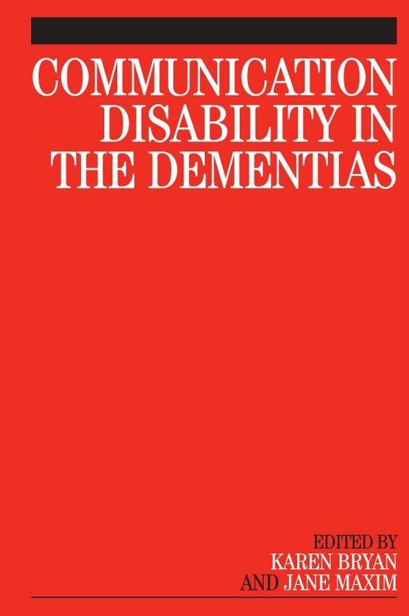 Communication Disability in the Dementias als eBook Download von