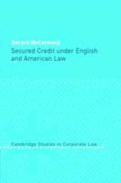 Secured Credit under English and American Law