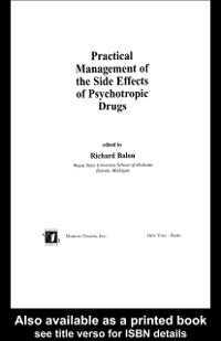 Practical Management of the Side Effects of Psychotropic Drugs als eBook Download von Richard Balon - Richard Balon