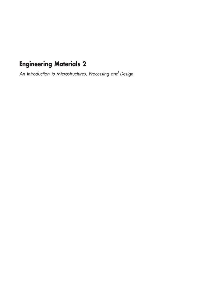 Engineering Materials Volume 2 - David R. H. Jones/ Michael F. Ashby
