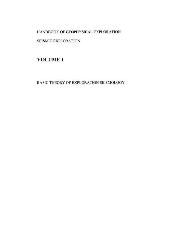 Basic Theory in Reflection Seismology