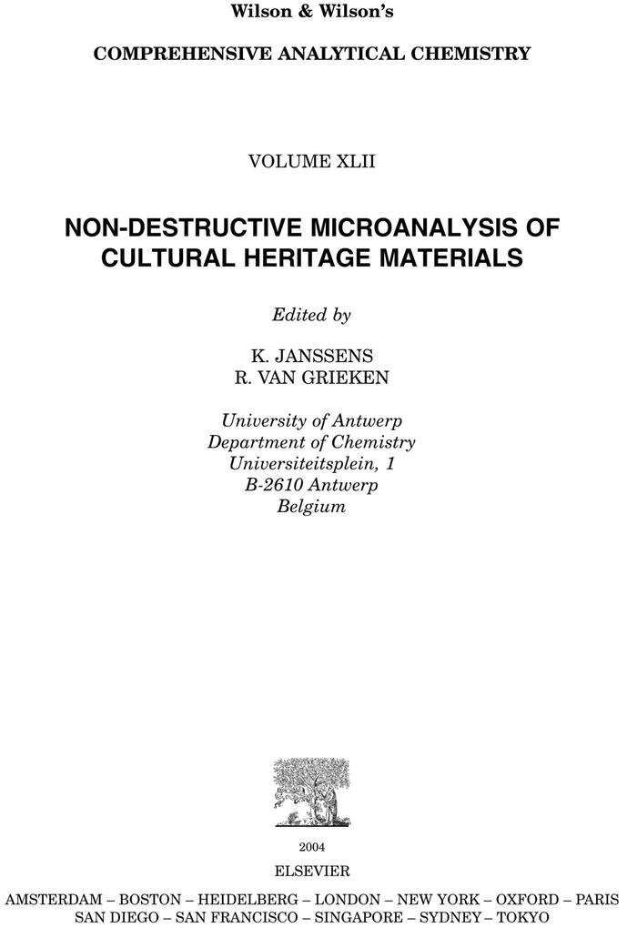 Non-destructive Micro Analysis of Cultural Heritage Materials