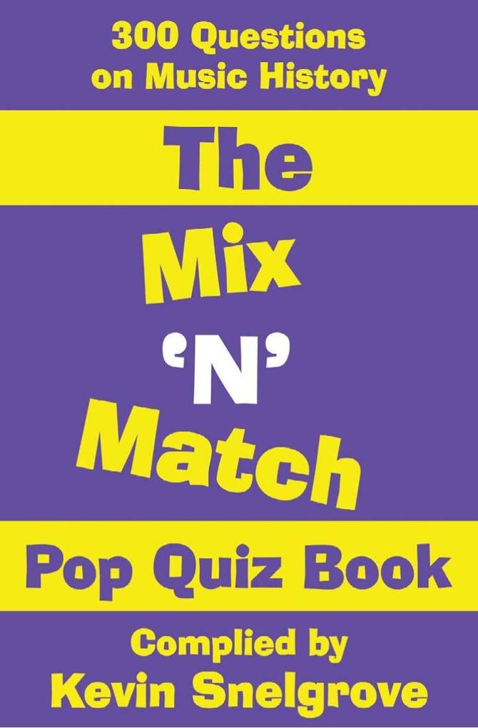 Mix ‘N‘ Match Pop Quiz Book