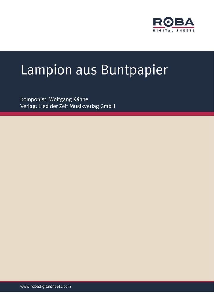 Lampion aus Buntpapier