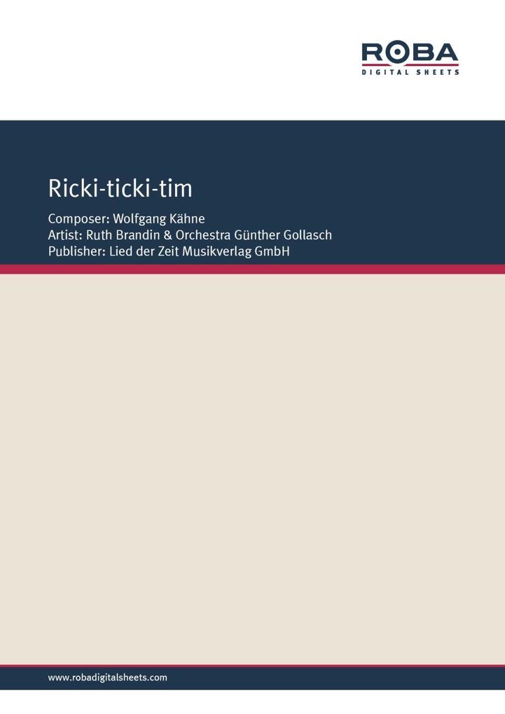 Ricki-ticki-tim - Wolfgang Kähne/ Willy Schüller