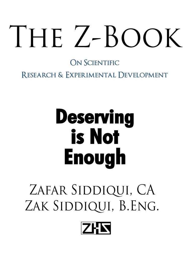 The Z-Book On Scientific Research & Experimental Development
