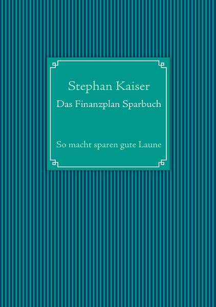 Das Finanzplan Sparbuch