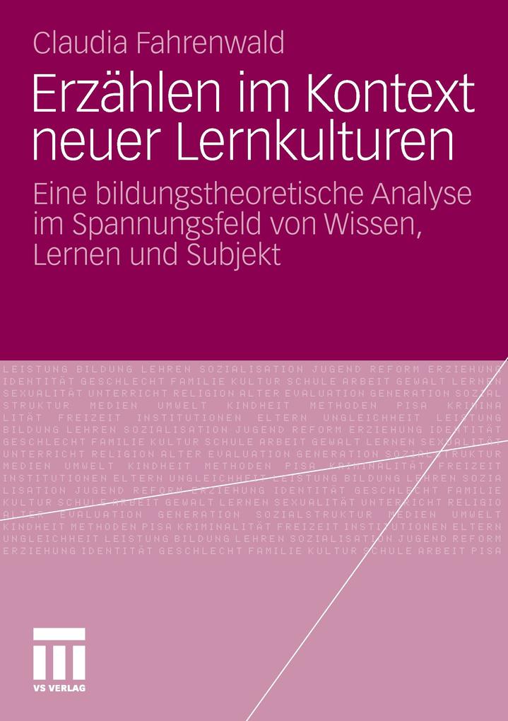Erzählen im Kontext neuer Lernkulturen