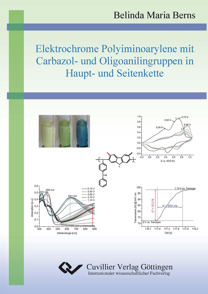 Elektrochrome Polyiminoarylene mit Carbazol- und Oligoanilingruppen in Haupt- und Seitenkette