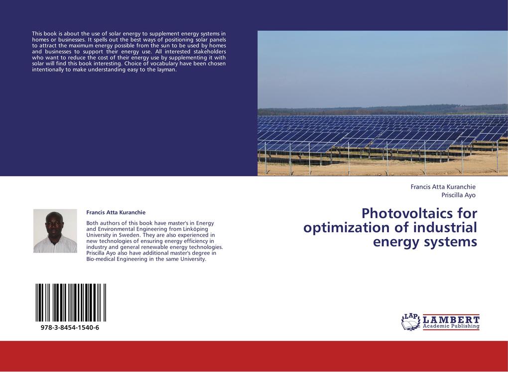 Photovoltaics for optimization of industrial energy systems