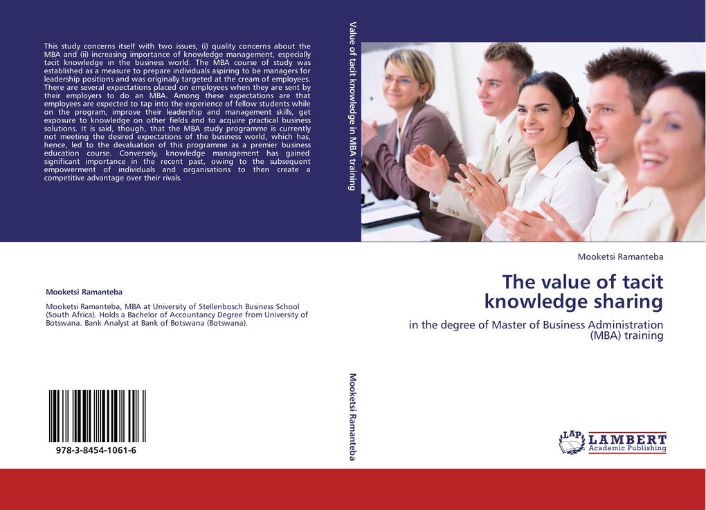 The value of tacit knowledge sharing