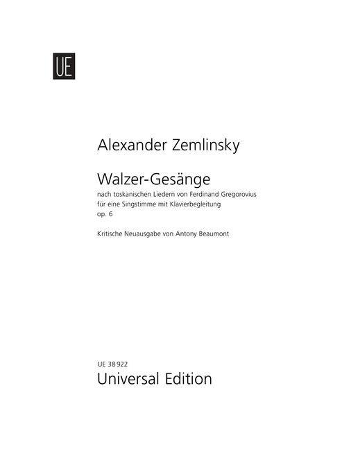Walzer-Gesänge op. 6