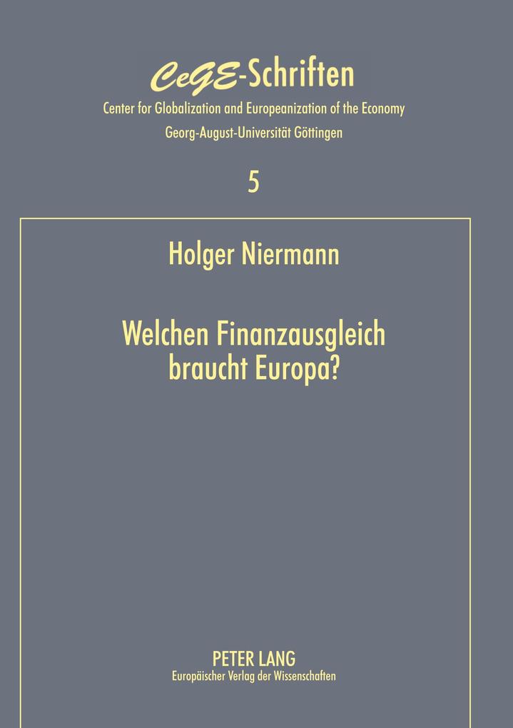 Welchen Finanzausgleich braucht Europa?