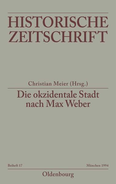 Die okzidentale Stadt nach Max Weber