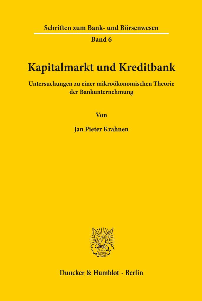 Kapitalmarkt und Kreditbank.