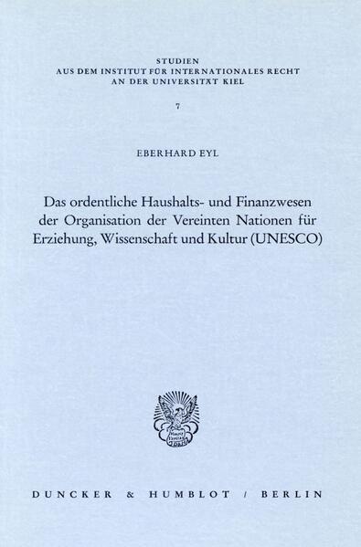 Das ordentliche Haushalts- und Finanzwesen der Organisation der Vereinten Nationen für Erziehung Wissenschaft und Kultur (UNESCO).