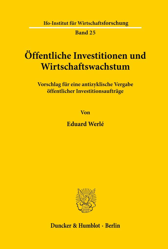Öffentliche Investitionen und Wirtschaftswachstum.