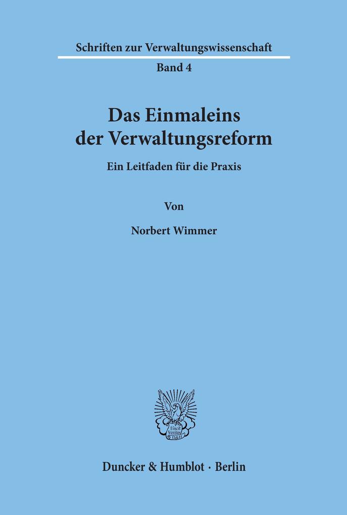 Das Einmaleins der Verwaltungsreform