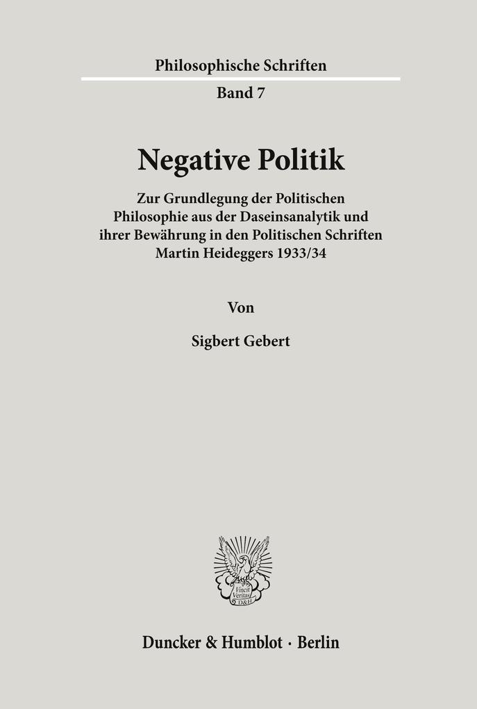 Negative Politik.