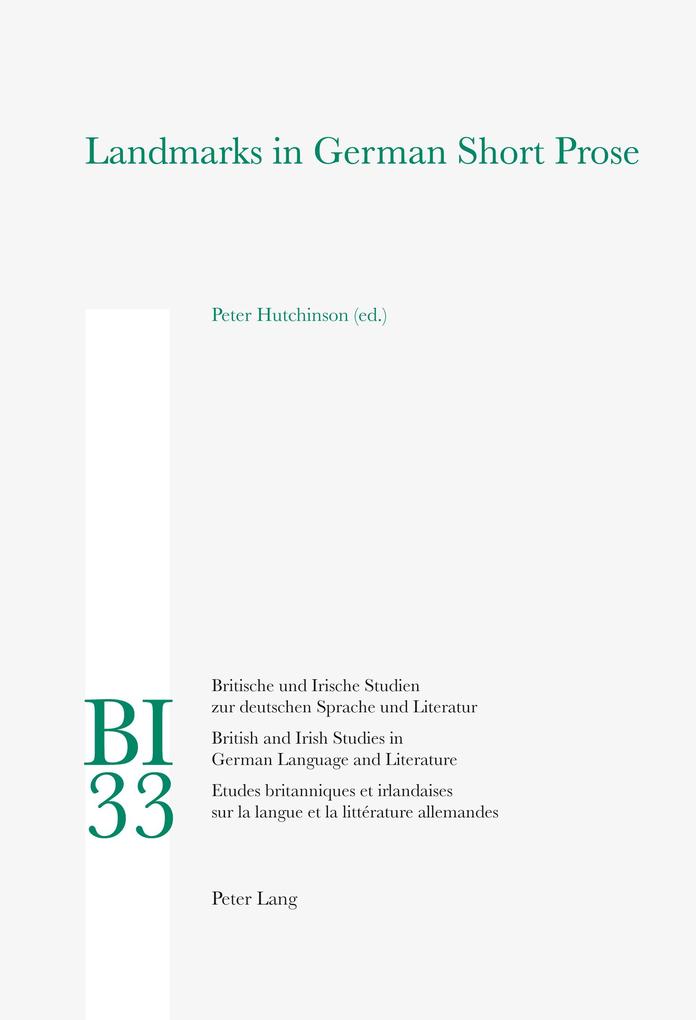 Landmarks in German Short Prose