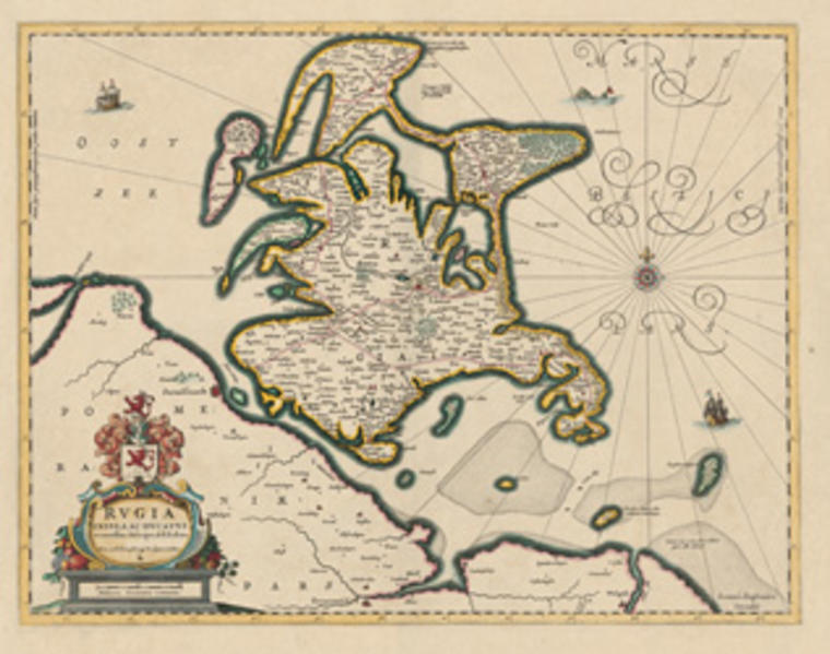 Historische Landkarte: Insel Rügen - 1647
