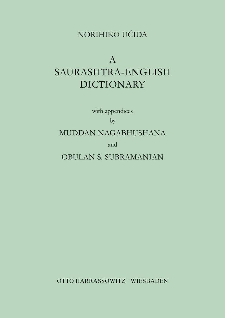 A Saurashtra-English Dictionary