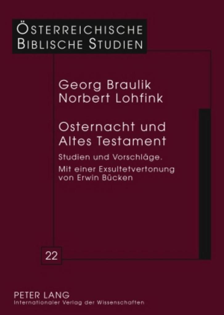 Peter Lang Osternacht Und Altes Testament