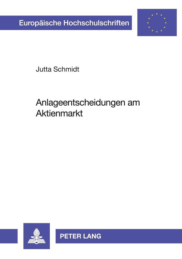 Anlageentscheidungen am Aktienmarkt