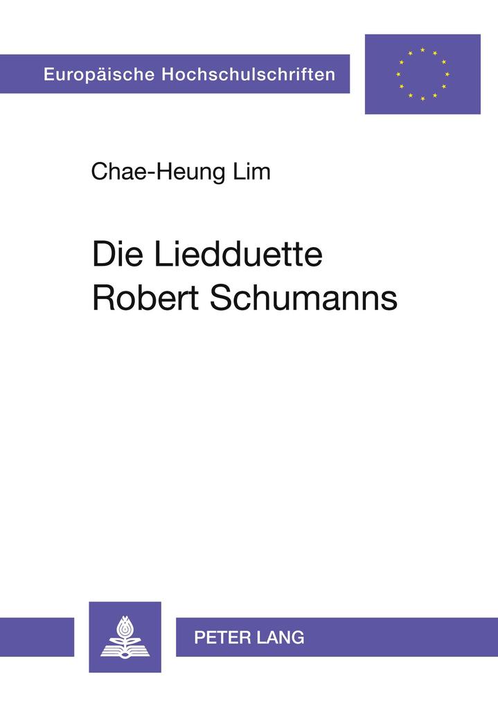 Die Liedduette Robert Schumanns