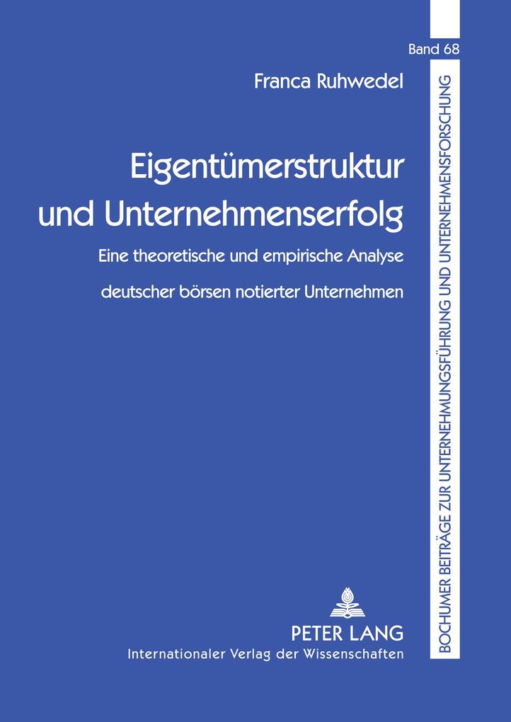 Eigentümerstruktur und Unternehmenserfolg