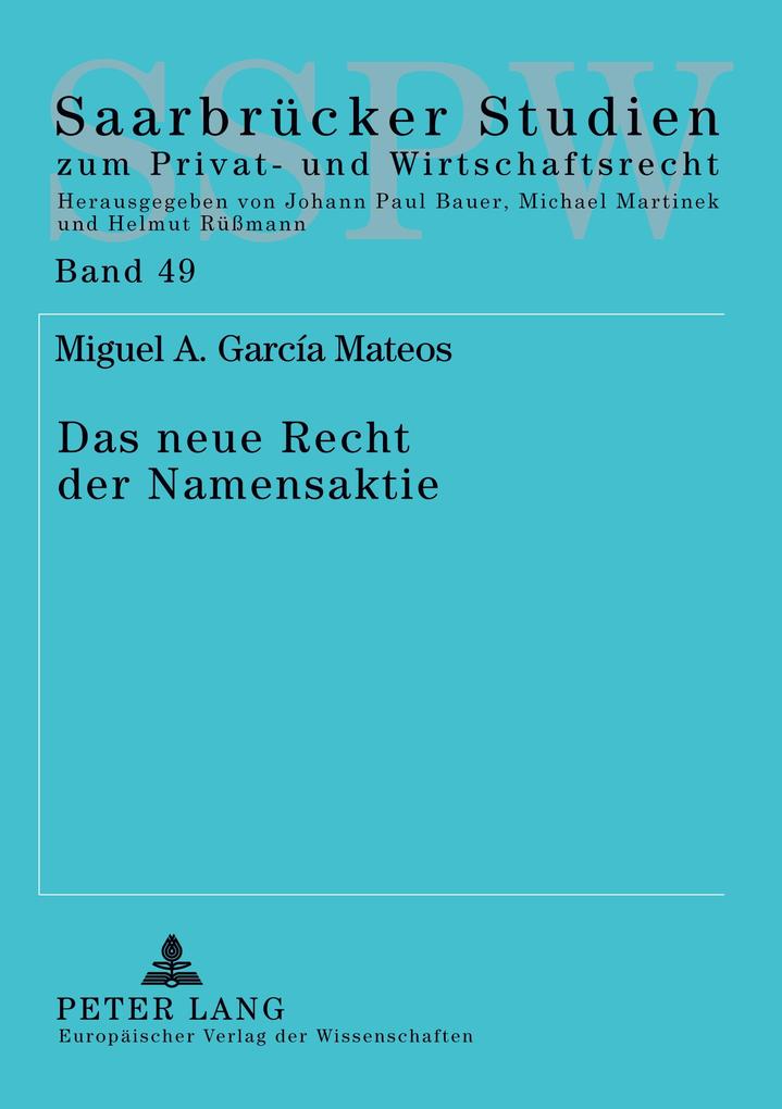 Das neue Recht der Namensaktie