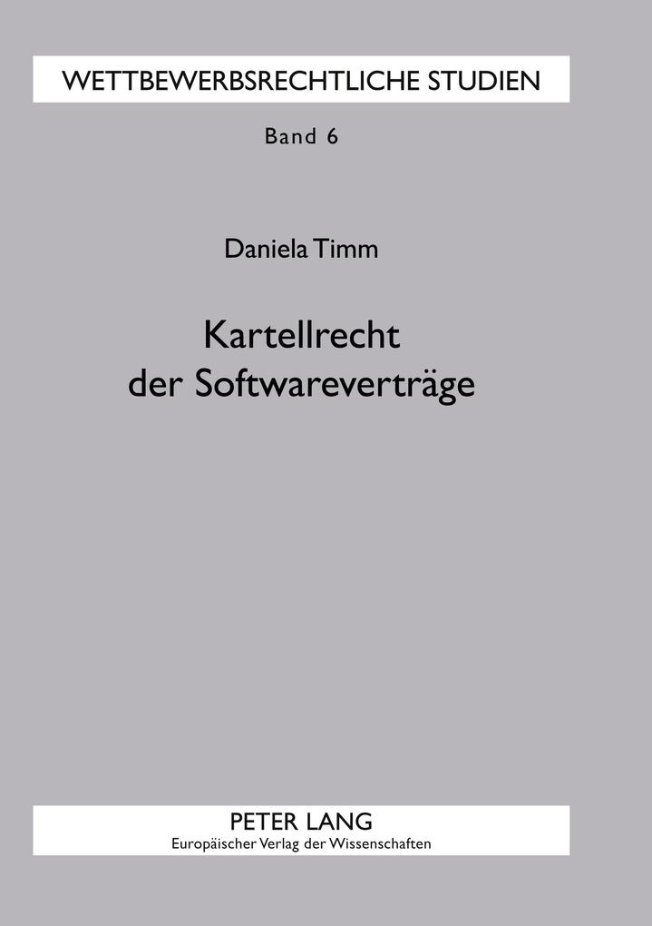 Kartellrecht der Softwareverträge