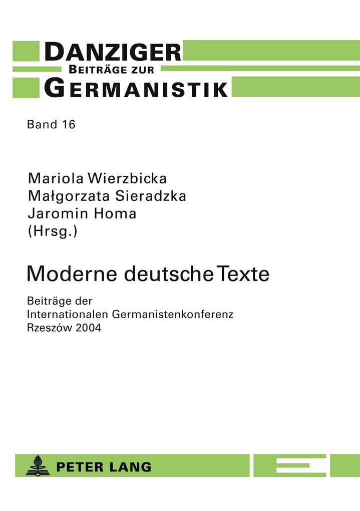 Moderne deutsche Texte