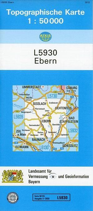 Topographische Karte Bayern Ebern