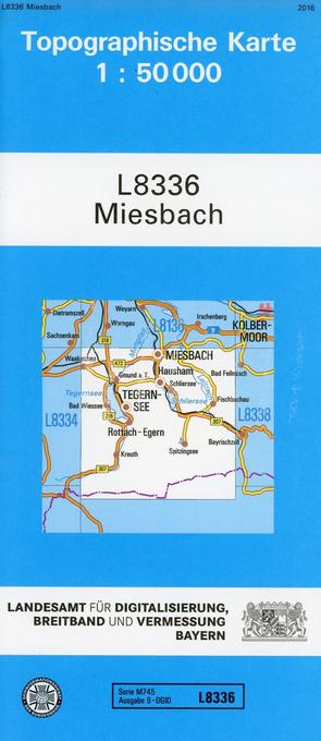 Topographische Karte Bayern Miesbach