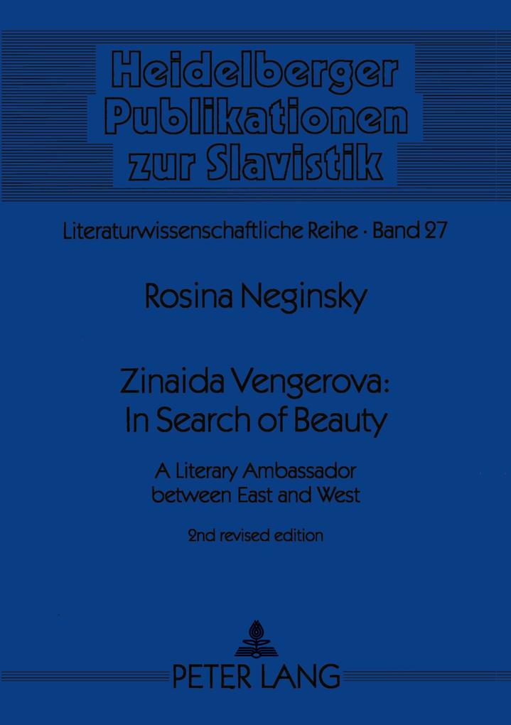 Zinaida Vengerova: In Search of Beauty