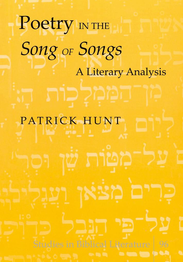Poetry in the 'Song of Songs'