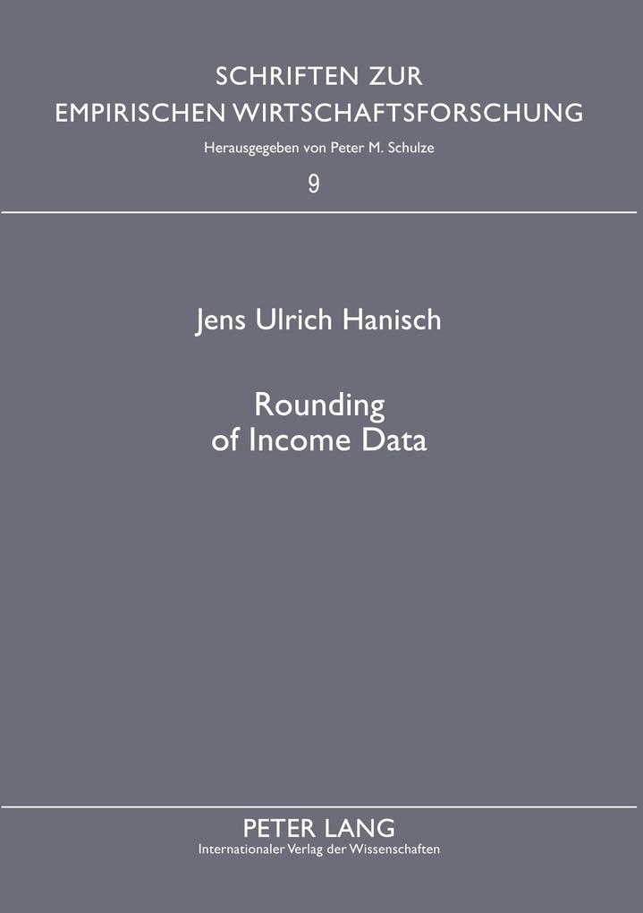 Rounding of Income Data