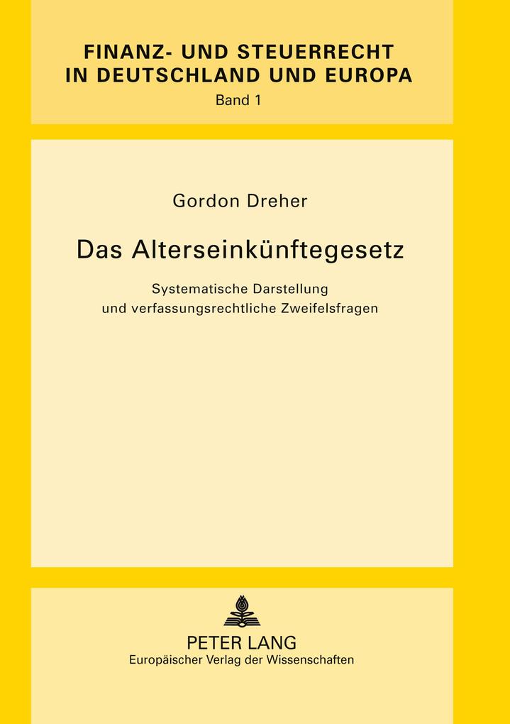 Das Alterseinkünftegesetz