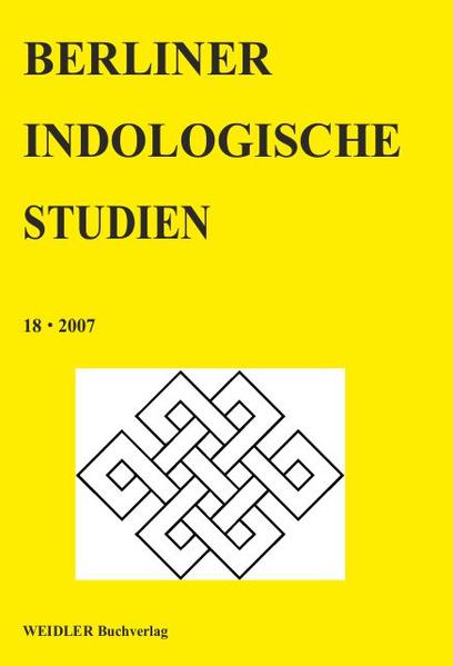 Berliner Indologische Studien Band 18