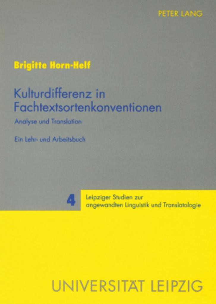 Kulturdifferenz in Fachtextsortenkonventionen