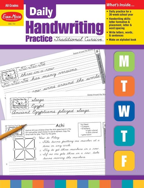 Daily Handwriting Practice: Traditional Cursive Kindergarten - Grade 6 Teacher Edition
