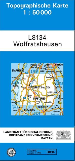 Topographische Karte Bayern Waldkirchen
