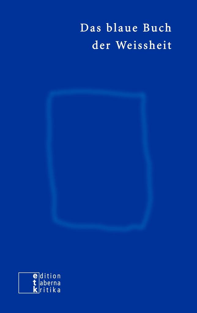 Image of Das blaue Buch der Weissheit