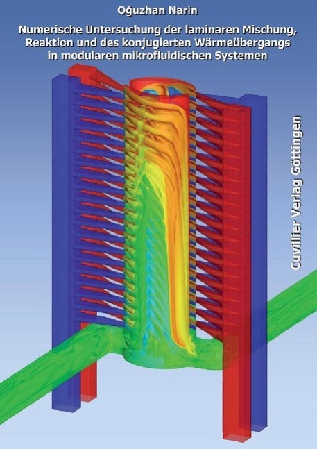 Numerische Untersuchung der laminaren Mischung Reaktion und des konjugierten Wärmeübergangs in modularen mikrofluidischen Systemen