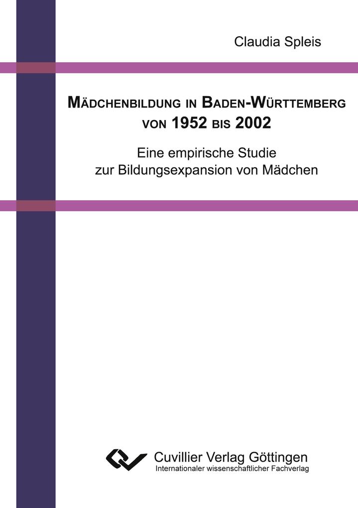 Mädchenbildung in Baden-Württemberg von 1952 bis 2002